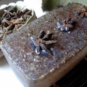 Star Anise Exfoliating soap mini loaf. Soap Art by Scent Cosmetics